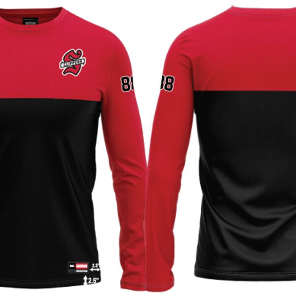Whitchurch Stouffville Sublimated Long Sleeve with Number - Youth Thumbnail