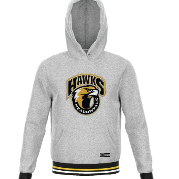Meadowvale Hawks Cuff Colored Hoodie Thumbnail