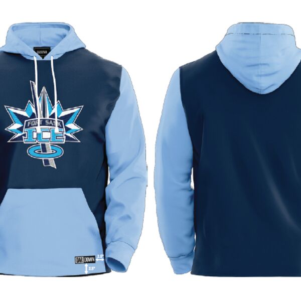 Fort Saskatchewan Ice Art Attack Hoodie - Blue Thumbnail