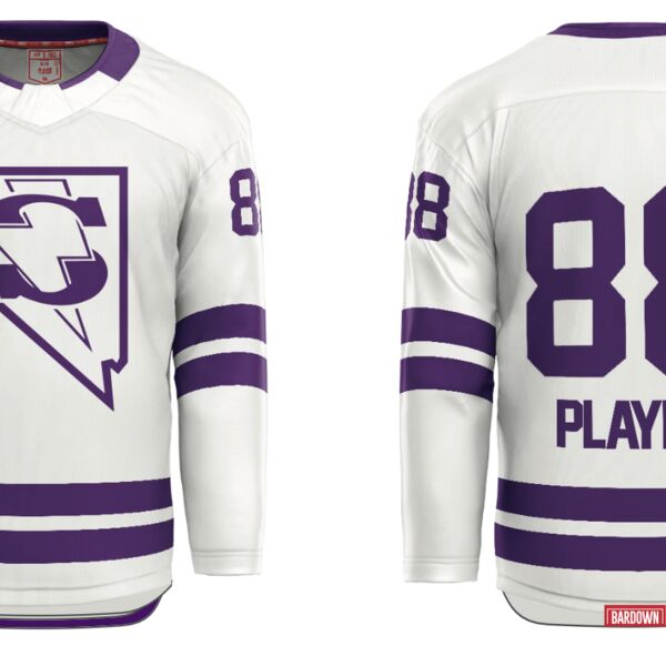 Las Vegas Storm Cut & Sew Hockey Jersey - Girls (Youth) Thumbnail