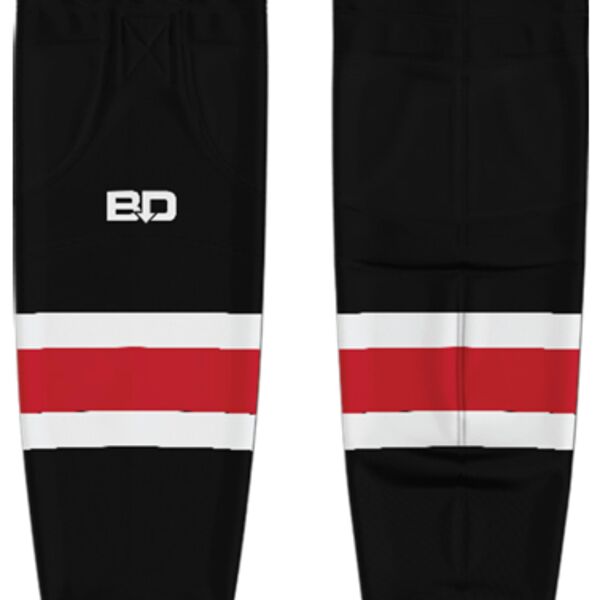 Stouffville Clippers Cut & Sew Hockey Socks Black - ADULT Thumbnail