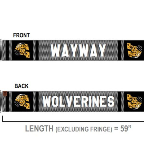 Wayway Wolverines Outdoorsman Scarf Thumbnail