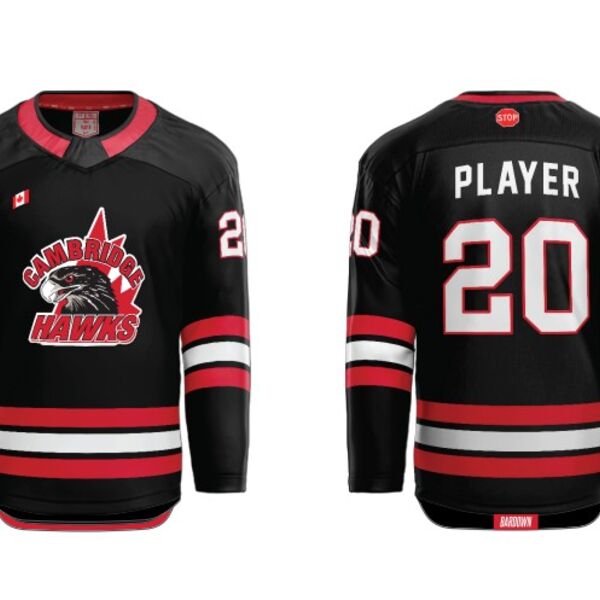  Cambridge Hawk Cut and Sew Hockey Jersey  Thumbnail