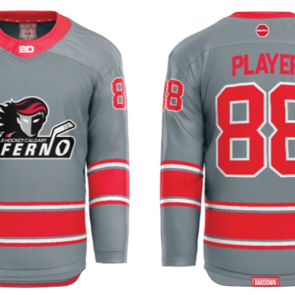 Jr. Inferno-GHC-Sublimated Hockey Jersey with Scoop - H6-Silver - Adult Thumbnail