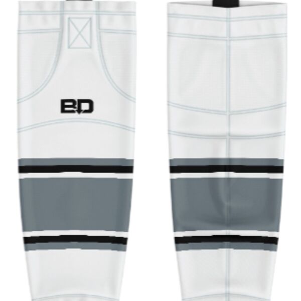 Jr. Inferno-GHC-Sublimated Hockey Socks - A2-White - Youth Thumbnail