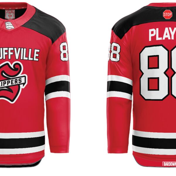 Stouffville Clippers Cut & Sew Jersey Red - Youth Thumbnail