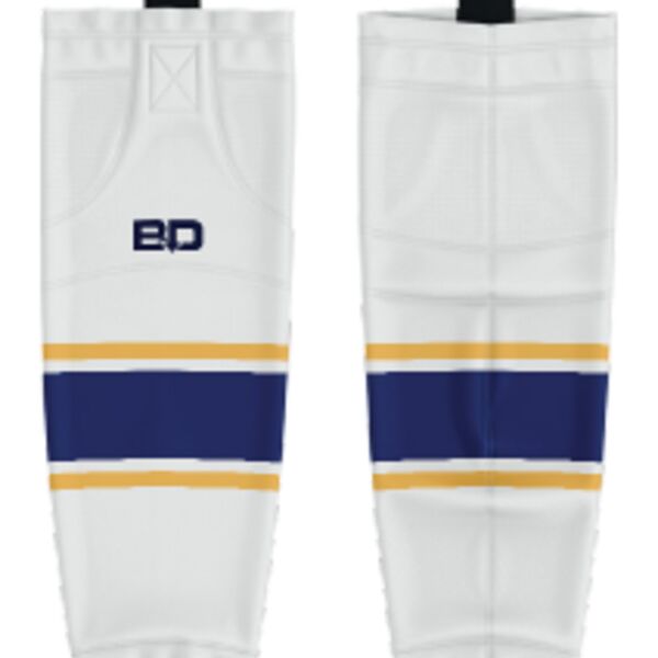 Tri Cities Female Ice Hockey Sublimated Hockey Socks - White Thumbnail