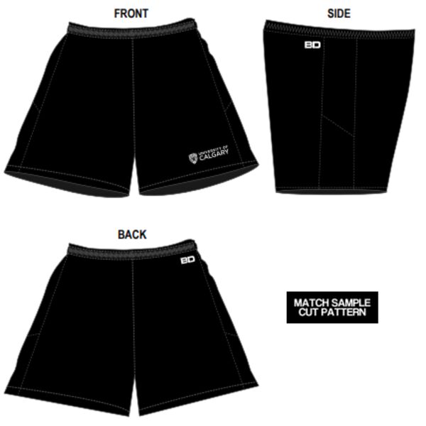 University of Calgary - Polyester Training Shorts (A) Thumbnail