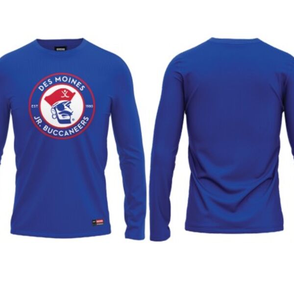 Des Moines Jr Bucs Sublimated Long Sleeve (1) - Youth  Thumbnail
