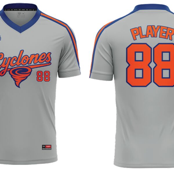 Toronto Cyclones V-Neck Baseball Jersey - Adult Thumbnail