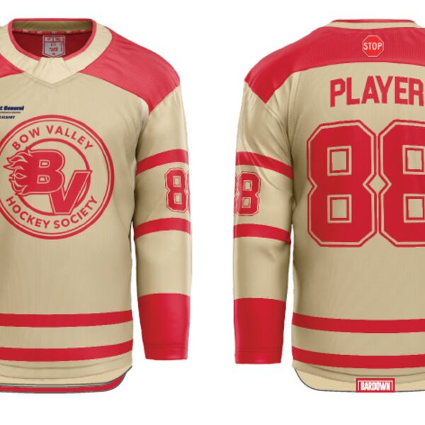 Longshore Bow Valley Hockey Jersey - With Sponsor Thumbnail