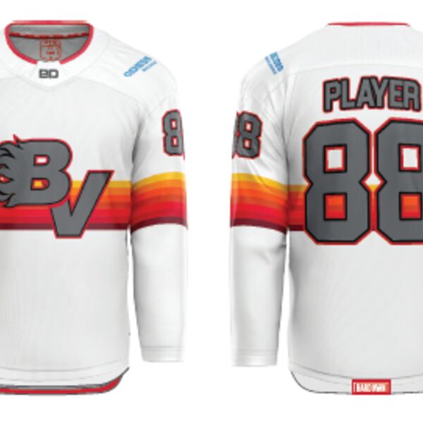 Bow Valley Sublimated Jersey - White (Youth) Thumbnail