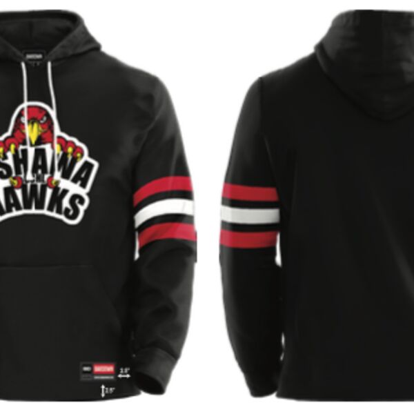 Oshawa OCHL Hawks Sublimated Jersey Hoodie Thumbnail