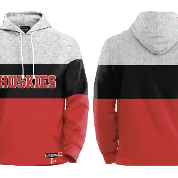 Hamilton Huskies Tri Colour Block Hoodie Thumbnail