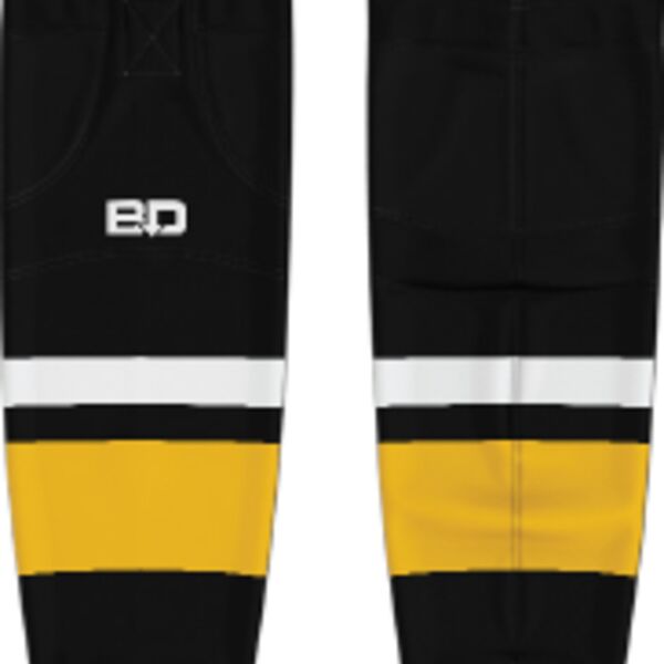 Stony Plain Eagles Cut and Sew Hockey Socks - Black Thumbnail