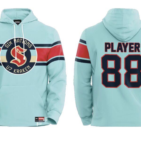 Six Nations U7 Kraken Stripe Show Sublimated Hoodie Thumbnail