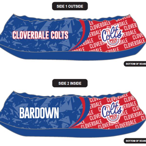 Cloverdale Colts Sublimated Skate Soakers Thumbnail
