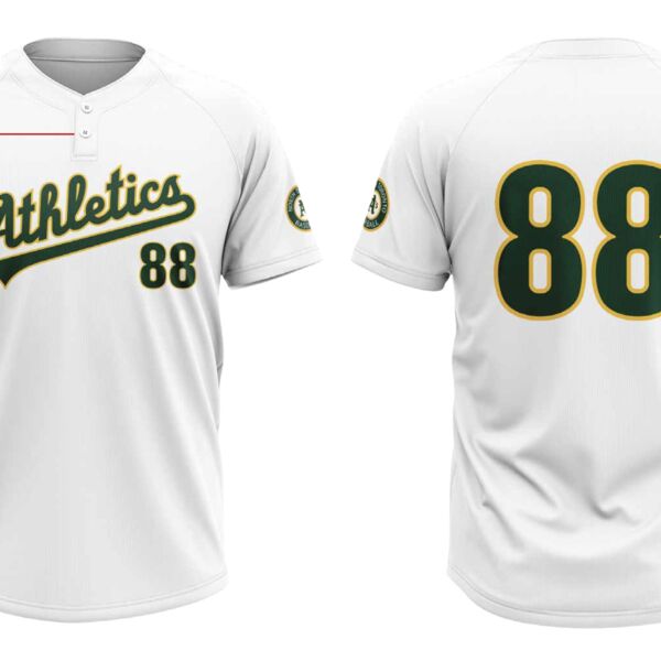 North Toronto Rep Sublimated Two Button Baseball Jersey - Youth Thumbnail