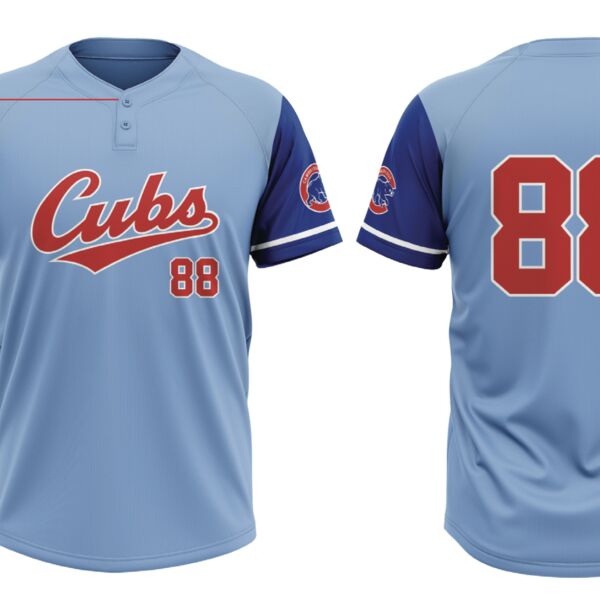 Cambridge Cubs Secondary Two Button Baseball Jersey - Youth Thumbnail