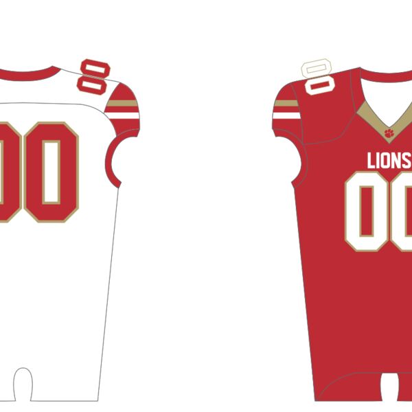 Cambridge Lions Reversible Sublimated Football Jersey Thumbnail