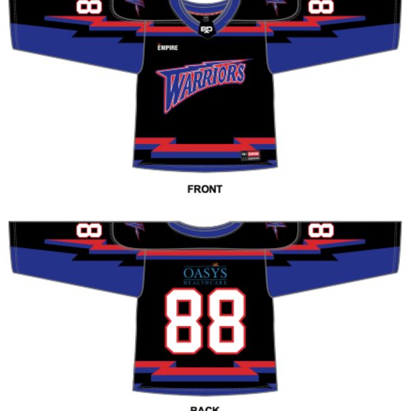 Whitby Warriors Box Lacrosse Jersey Thumbnail